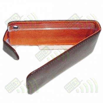 Funda Solapa iPhone 4/4S Marron