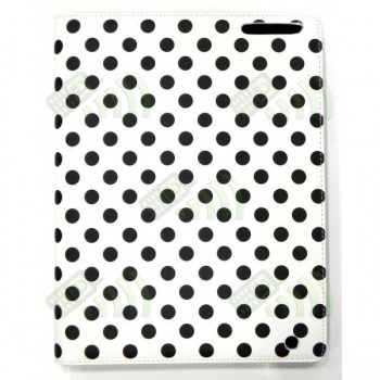 Funda Polipel Blanca Lunares Negros Para Ipad 3 Ipad 2