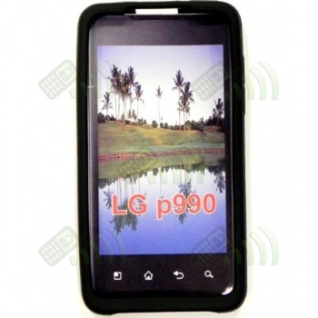 Funda Silicona LG Optimus 2X P990 Negra
