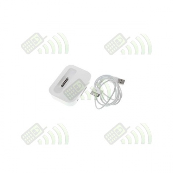 Cargador Base Dock Iphone 4S/4G3G/3GS Blanco Con Cable