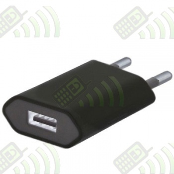 Cargador USB a enchufe 1000mAh Negro