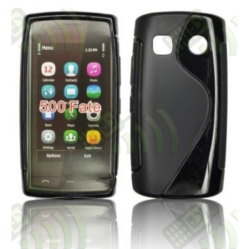 Funda GEL Nokia 700 Negro Brillo y Mate