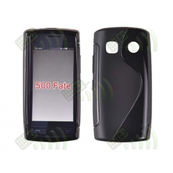 Funda Gel Nokia 500 Negro Brillo y Mate