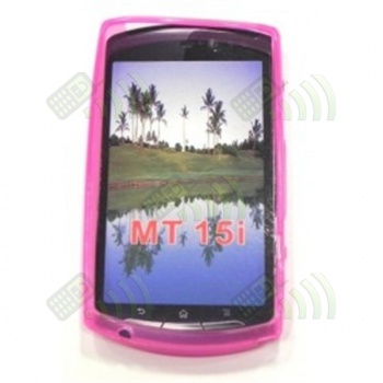 Funda GEL Silicona SE Xperia Neo MT15i Rosa Fucsia