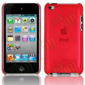 Carcasa trasera Ipod Touch 4 Roja Semitransparente