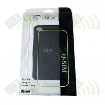 Adaptador dualsim para Iphone 4G con carcasa, Q-SIM