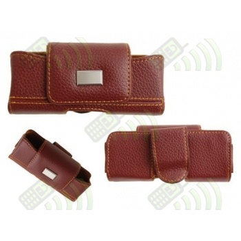Funda para Cintur&oacute;n Horizontal Marr&oacute;n 10x4.5x2cm