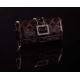 Funda para Cinturón Horizontal de Charol Negra 11x4.5x1cm