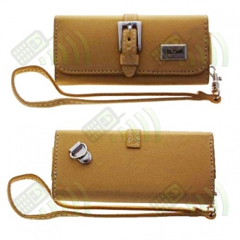 Funda de mu&ntilde;eca tacto Ante color Beige 10.5x4.5x1.5cm