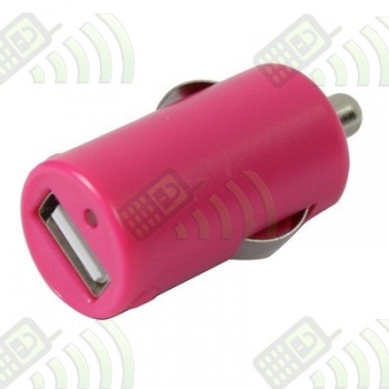 Adaptador Puerto USB Coche 2.1A Rosa