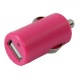Adaptador Puerto USB Coche Rosa