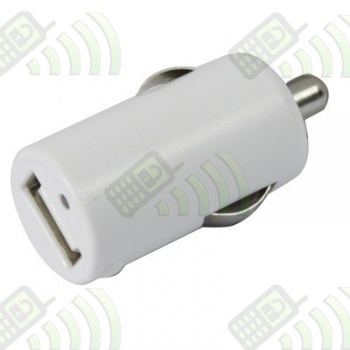 Adaptador Puerto USB Coche 2.1A Blanco