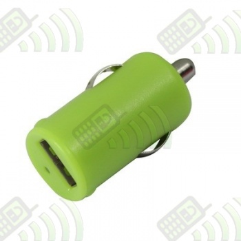 Adaptador Puerto USB Coche 1A Verde