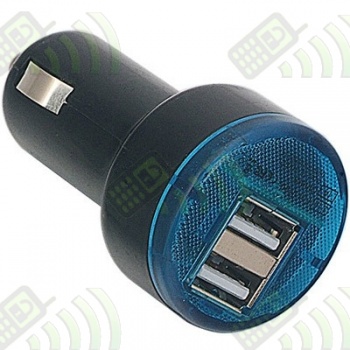 Adaptador Doble Puerto USB Coche 2.1A