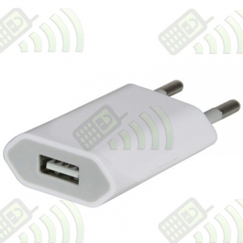 Cargador USB a enchufe Blanco 1000mAh