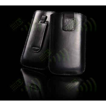 Funda Saco para HTC HD2, Desire, Desire S y similares. Negra Brillo