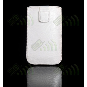 Funda para  HD2, Desire, Desire S y similares. Blanca serpiente.