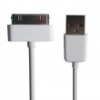 Cable USB iphone / ipod Blanco 30 cm