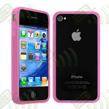 Bumper Marco Antigolpes Gel Iphone 4 Rosa