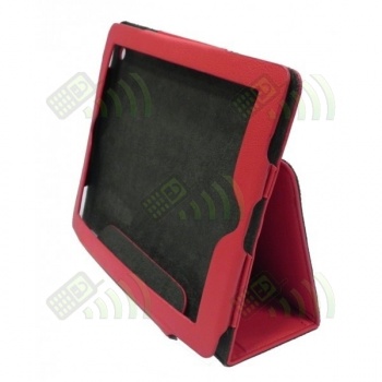 Funda Polipiel para Ipad 3 e Ipad 2 Roja