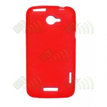 Funda Gel HTC One X Color Rojo