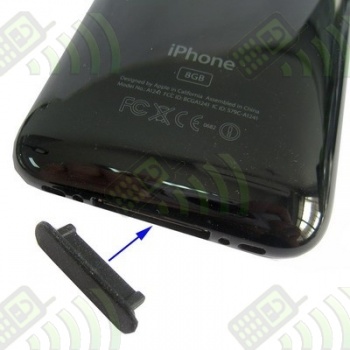 Protector del Conector Dock Iphone/Ipod/Ipad Negro