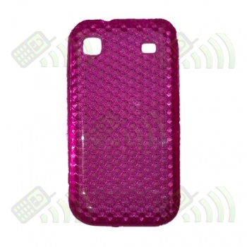 Funda Gel Silicona Samsung Galaxy S / i9000 Rosa diamond