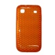 Funda Gel Silicona Samsung Galaxy S / i9000 Naranja diamond