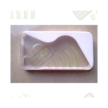 Funda Gel iPhone 4 & 4S Blanca y Semitransparente