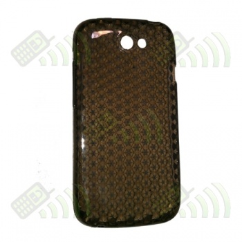 Funda TPU HTC One S negra diamond