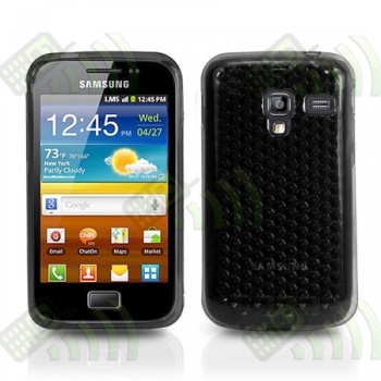 Funda GEL silicona Samsung galaxy Ace plus / S7500 negra diamond