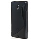 Funda Gel Silicona SE Xperia P LT22i Negra Brillo y Mate
