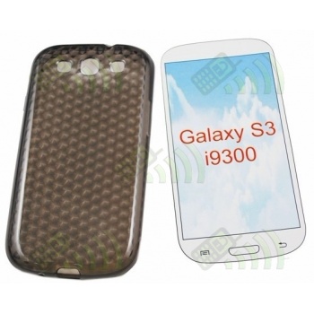 Funda GEL silicona Samsung galaxy S3 i9300 negra diamond