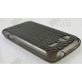 Funda TPU HTC Radar negra diamond