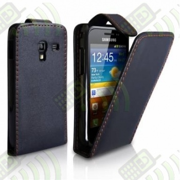 Funda Solapa Negra Samsung i7500 Galaxy Ace plus