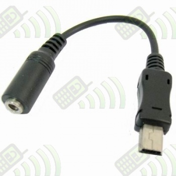 Adaptador Auriculares Conector Mini USB