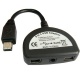 Adaptador Auriculares 3 en 1 Conector HTC USB 11 pines