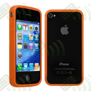 Bumper Marco Antigolpes Gel Iphone 4 Naranja