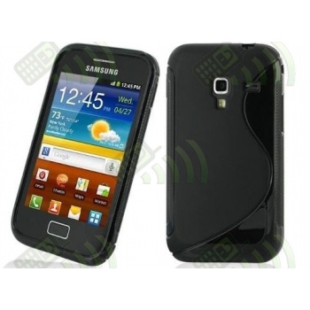 Funda GEL silicona Samsung Galaxy Ace plus S7500 y Ace 2 / i8160 negra brillo y mate
