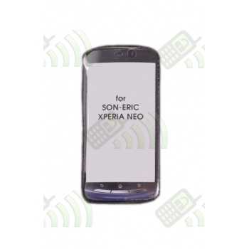 Funda de cremallera para Sony-Ericsson Neo Negra
