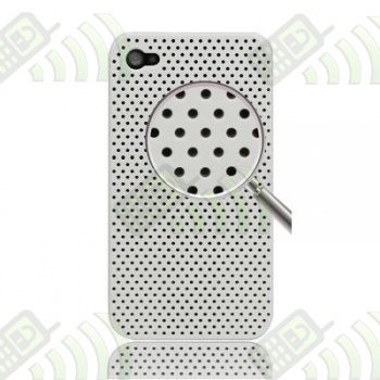 Carcasa trasera Iphone 4G y 4S Perforada Blanca