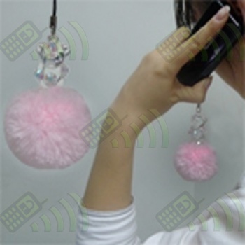 Colgante M&oacute;vil Osito Bola Peluche Rosa