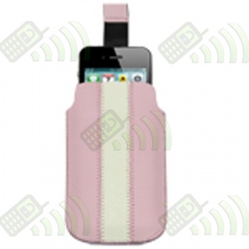 Funda Saco Rosa y Blanca