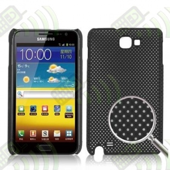 Carcasa trasera Samsung Galaxy Note Negra Perforada