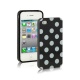 Funda Silicona Gel iPhone 4G/4S Negra Lunares