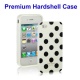 Funda Silicona Gel iPhone 4G/4S Blanca Lunares