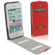 Funda Solapa iPhone 4G / 4S Roja Con Apertura