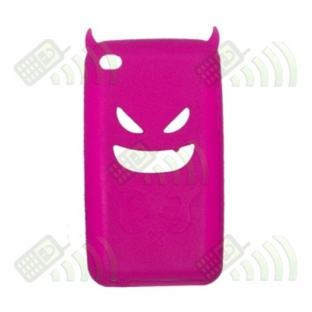 Funda Silicona Ipod Touch 4 Rosa Diablo