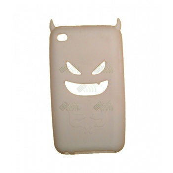 Funda Silicona Ipod Touch 4 Blanco Diablo