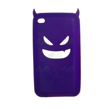 Funda Silicona Ipod Touch 4 Morada Diablo